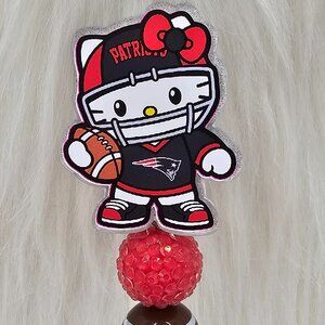 Football Kitty Patriots Badge Holder